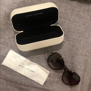 Marc Jacobs Tortoise Round Sunglasses